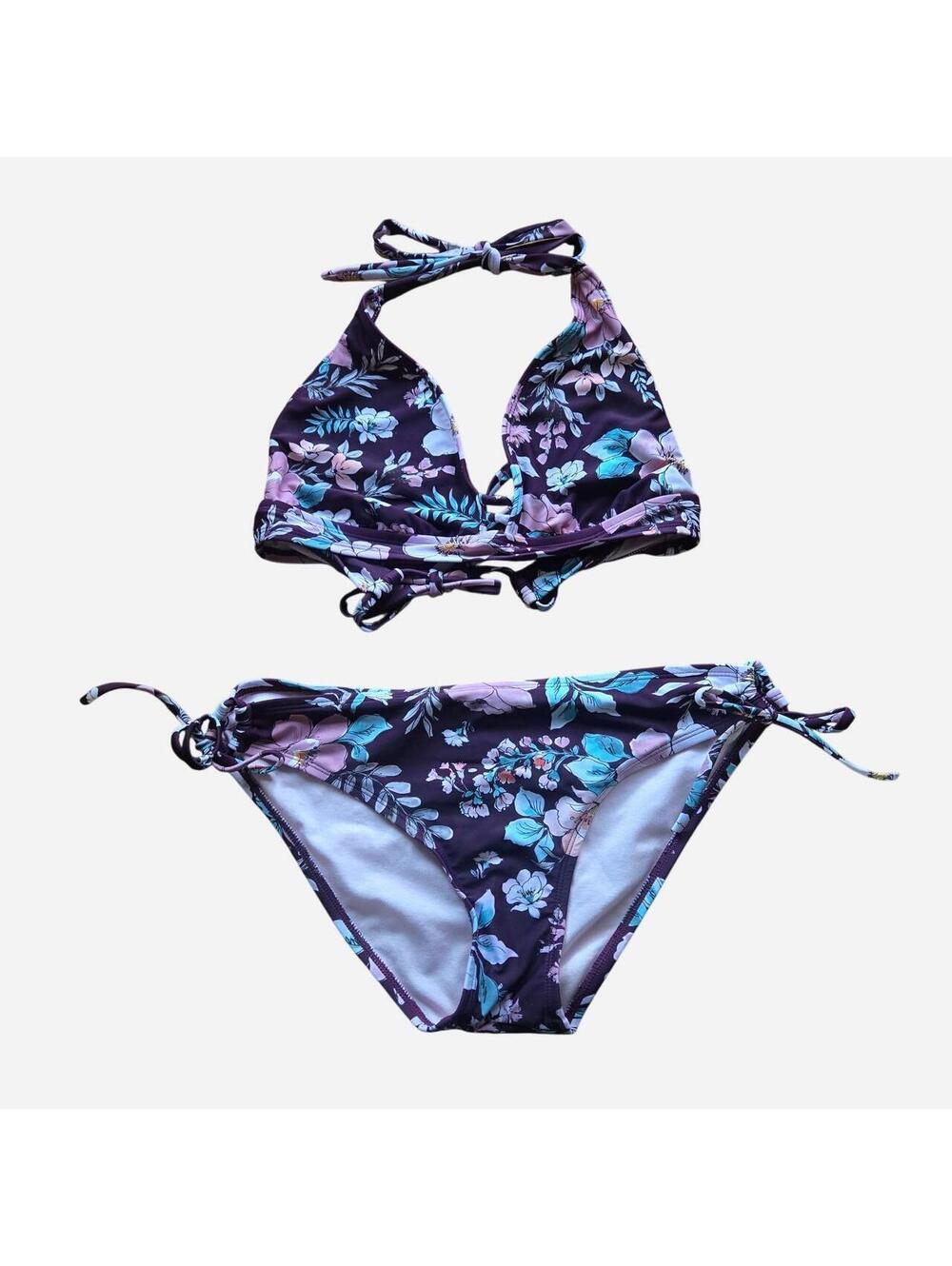 Kona Sol Floral Two-Piece Bikini Set